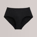 TENA 3 Pack Organic Cotton Underwear features black full-coverage briefs, designed for women with light leaks, offering comfort, discretion, and protection with a high-cut style.
