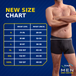 Size chart for men&