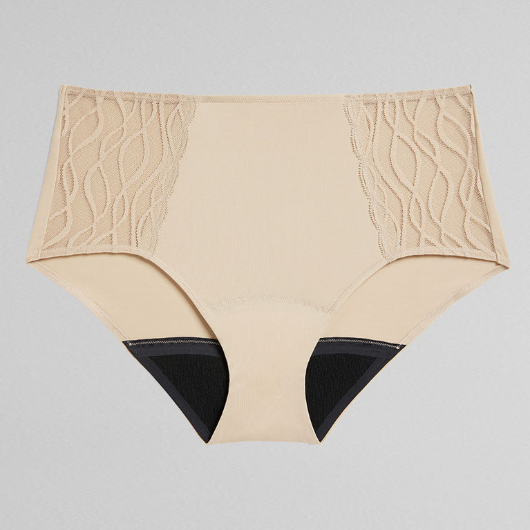 Silhouette Classic Washable Underwear Light Incontinence, featuring a classic cut with lace details, offers discreet, breathable protection for minor leaks and odor control.
