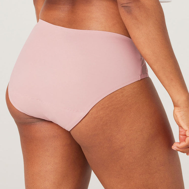 Woman wearing Silhouette Regular | Washable Underwear Light Incontinence, showing a snug fit below the waist, designed for comfort and invisible protection against light leaks.